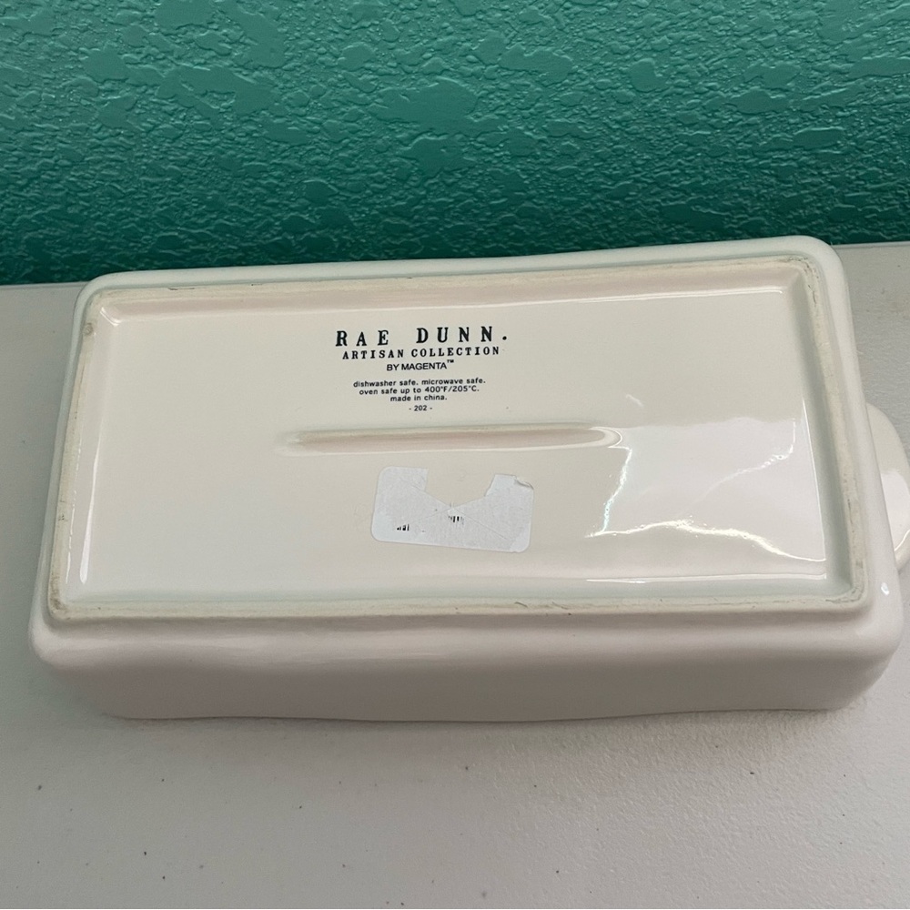 Rae Dunn Gingerbread Ceramic Loaf Pan New - Picture 2 of 4